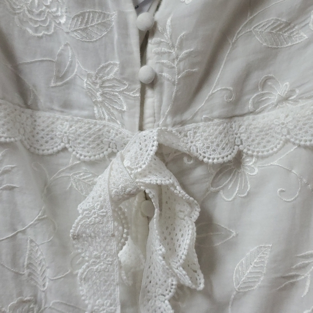 Alice + Olivia Stori White Cotton Sundress 6 NWT - Picture 7 of 10